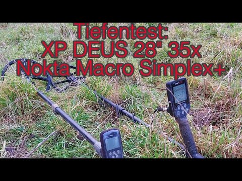 Видео: Nokta Macro Simplex+ обзор и тест глубины Tifentest VS XP Deus 28" x35 на золото и серебро