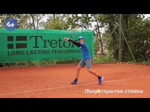 Видео: Работа ног в теннисе. Часть 2: "Теннисные стойки"