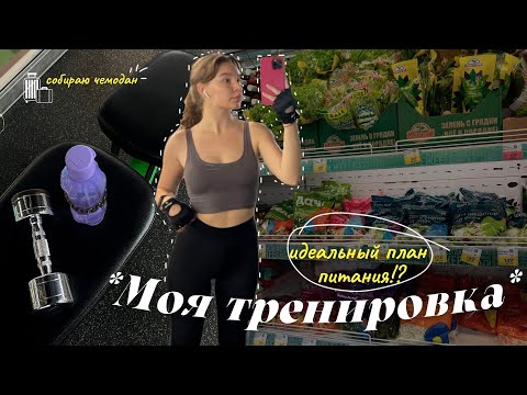 Видео: Моя тренировка в зале | Идеальный план питания | Собираю чемодан | Летние будни | Мотивация для тебя