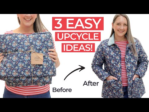 Видео: 3 простые идеи переделки и апсайклинга | Плюс мои планы #SewUpcycle25