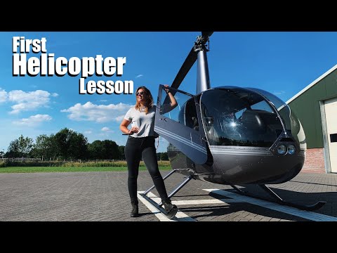 Видео: Первый урок полётов на вертолёте! Robinson R44