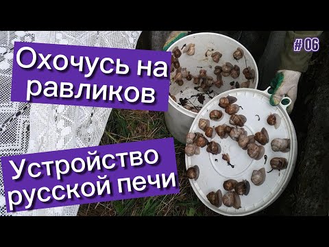 Видео: Устройство русской печи. Охочусь на равликов (улиток).