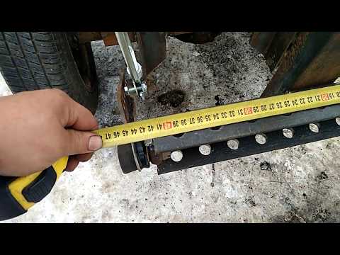 Видео: Самодельный минитрактор переломка размеры самодельной навески