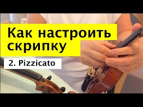 Видео: 049 - Как настроить скрипку - pizzicato