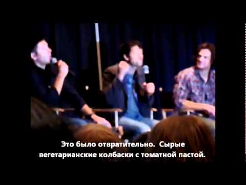 Видео: Джаред изображает Кастиэля. Chicago con 2010 sub