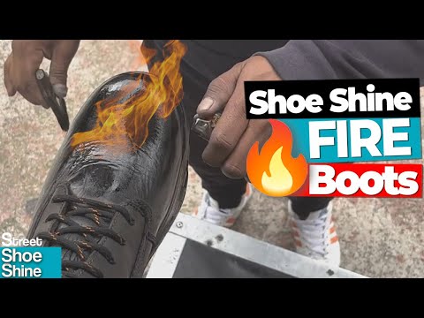 Видео: 🔥🥾🔥 Огненные БОТИНКИ для чистки обуви ASMR ❤️‍🔥🥾❤️‍🔥 #shoeshine #asmr