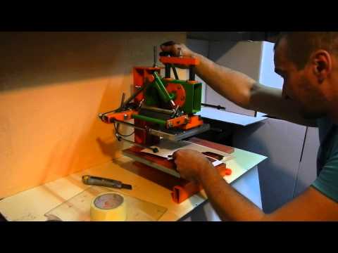 Видео: V-Olshe П-4. Высечка визиток.