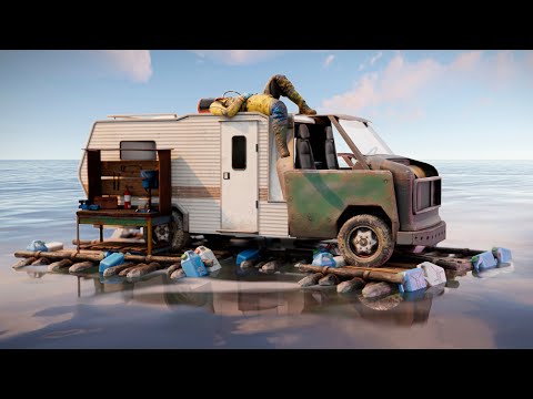 Видео: Живу в машине на краю моря Rust/Раст