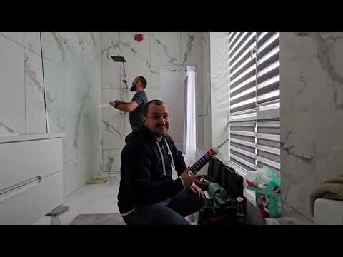 Видео: Монтаж перегородки 2*1,25 м в білому профілі - SV Glass