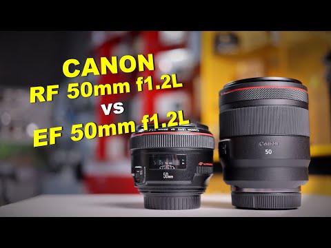 Видео: Обзор Canon RF 50mm f1.2L vs Canon EF 50mm f1.2L