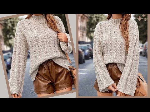 Видео: И В ПИР- И В МИР!!!💥 Стильный свитер спицами. Мастер класс