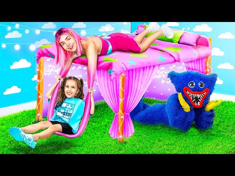 Видео: Mommy Long Legs и Хаги Ваги строят секретную комнату!