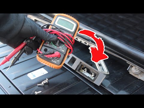 Видео: Ремонт подсветки номерного знака BMW X5 E53 E39 E38. Ошибка планки подсветки номера BMW X5