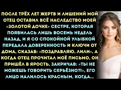 Видео: Мой отец смеялся, когда я отказался от наследства в 85 миллионов долларов... пока не прочитал моё...