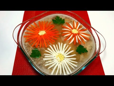 Видео: Домашний Холодец (Холодное) на Праздничный Стол Очень Вкусный и Прозрачный Простой Рецепт Холодца