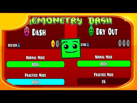 Видео: прошол Dash и Dry out I Geometry dash