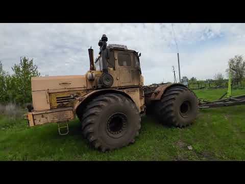 Видео: Трактор Кировец. Заканчиваем боронование.