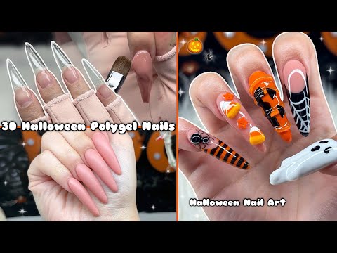 Видео: 3D-МАНИКЮР НА ХЭЛЛОУИН С ПОЛИГЕЛЕМ🎃 3D-МАНИКЮР НА ХЭЛЛОУИН И НАНЕСЕНИЕ ПОЛИГЕЛЯ! | Уроки маникюра