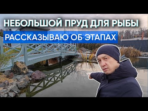 Видео: Строительство пруда для рыбы. Рассказываю об этапах строительства и показываю что стало с прудом