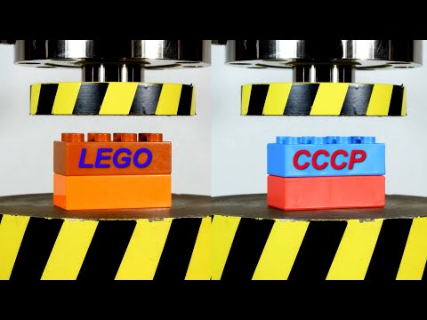 Видео: ГИДРАВЛИЧЕСКИЙ ПРЕСС ПРОТИВ LEGO