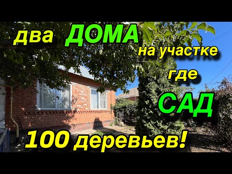 Видео: ДВА ДОМА НА УЧАСТКЕ ГДЕ САД 100 деревьев!!!