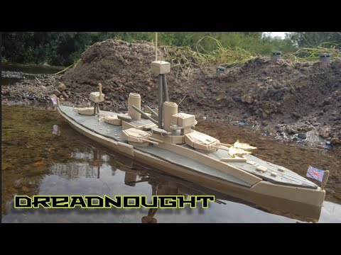 Видео: Потопление линкора Dreadnought из пластилина