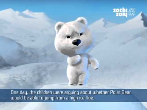 Видео: Мишка - символ Сочи 2014