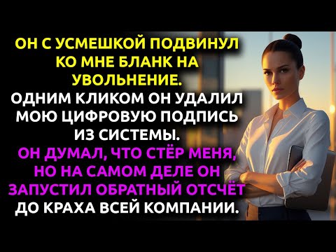 Видео: Мой босс РЕШИЛ меня унизить — и через 24 часа УМОЛЯЛ меня на коленях спасти его бизнес.
