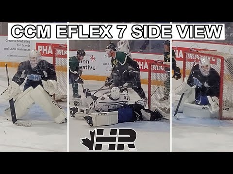 Видео: Накладки и перчатки CCM Eflex 7, вид сбоку для 2-го конька!