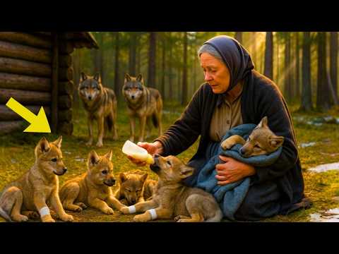 Видео: ВДОВА СПАСЛА ПЯТЕРЫХ РАНЕНЫХ ВОЛЧАТ… НО ТО, ЧТО СДЕЛАЛИ ВОЛКИ ПОТОМ, ИЗМЕНИЛО ВСЁ
