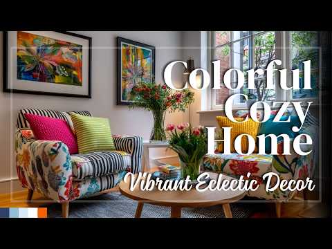 Видео: Яркий эклектичный стиль квартиры для небольших домов 🌺 Доступные и элегантные решения для декора