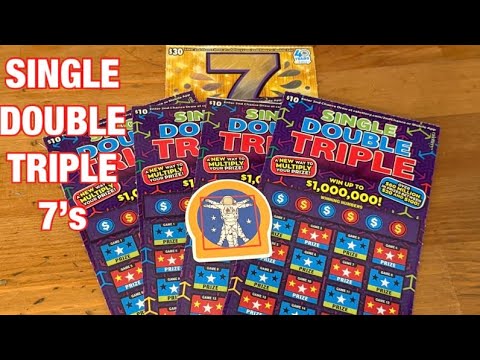 Видео: Билеты Single Double Triple и 7’s ‼️Краткосрочные лотерейные билеты Калифорнии 🤞🍀🍀🍀