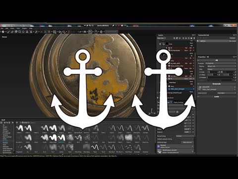 Видео: Substance painter Anchor Points - Якорные точки p. 2