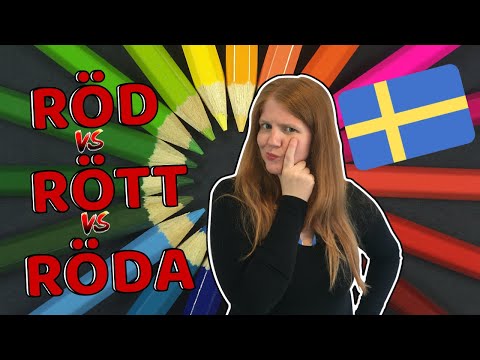 Видео: ЦВЕТА на шведском языке (färger på svenska) – Как использовать их во множественном числе, en и ett