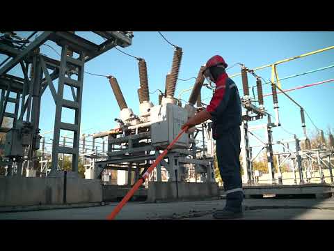 Видео: Работа с указателем напряжения УВНБУ 35-110 «МЕМ»