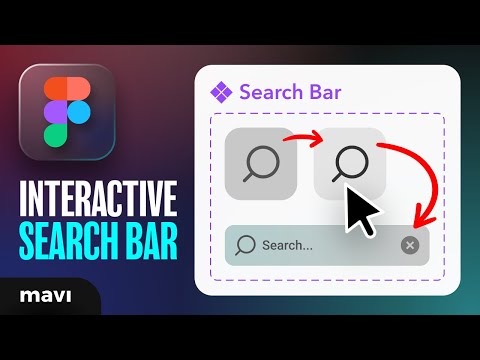 Видео: Создайте интерактивную строку поиска в Figma
