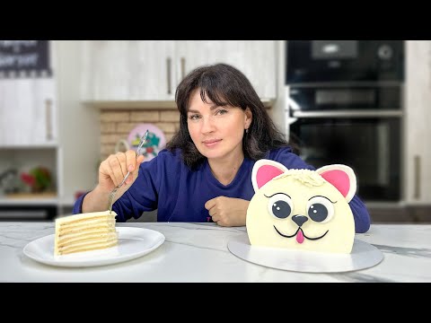 Видео: Без СЛИВОК🥛торт "ТВОРОЖНЫЙ СЫРОК"🥯/ ДЕТСКИЙ торт 🎉/ - Я-ТОРТодел❤️