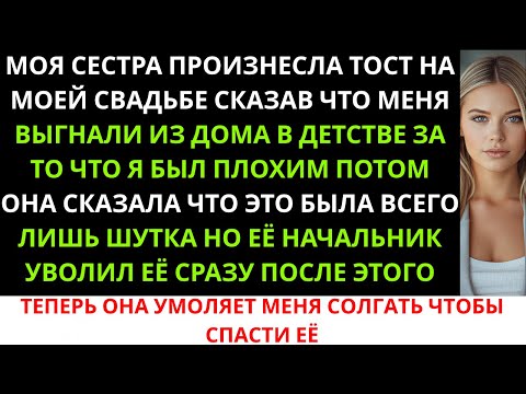 Видео: Моя сестра произнесла тост на моей свадьбе и сказала, что в детстве меня выгнали из дома за то, ...