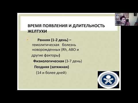 Видео: Гипербилирубинемия новорожденных​. Кешишян Е.С.
