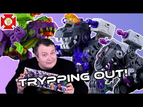 Видео: Обзор 3 TRANSFORMERS TRYPTICON от сторонних производителей Minis от Dr. Wu