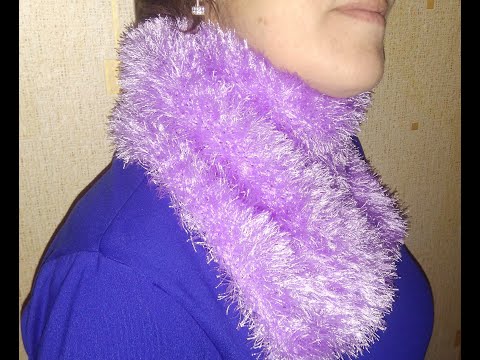 Видео: Шарф из травки. Просто, легко и тепло. Мк.