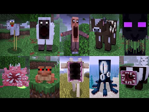 Видео: ВСЕ ВИДЫ СТРАШНЫХ ВЕРСИЙ МОБОВ В МАЙНКРАФТ ! SCARY MOBS ADDON MOD MINECRAFT BEDROCK