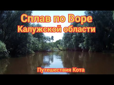 Видео: Сплав по Воре в Калужской области, июль 2020