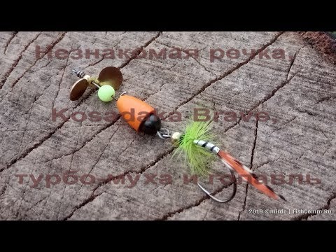 Видео: FishComm Shop: Незнакомая речка, Kosadaka Brave, турбо-муха и голавль