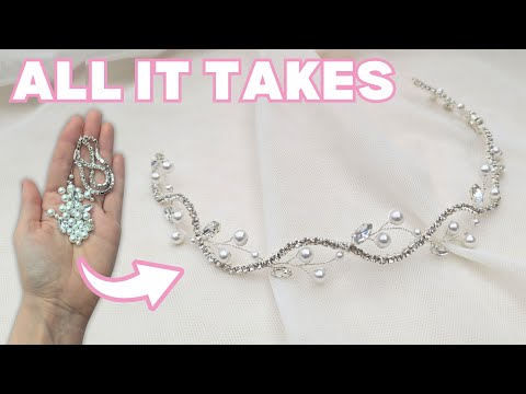 Видео: Мастер по изготовлению свадебных лоза для волос | Узнайте, как сделать аксессуары для волос дома