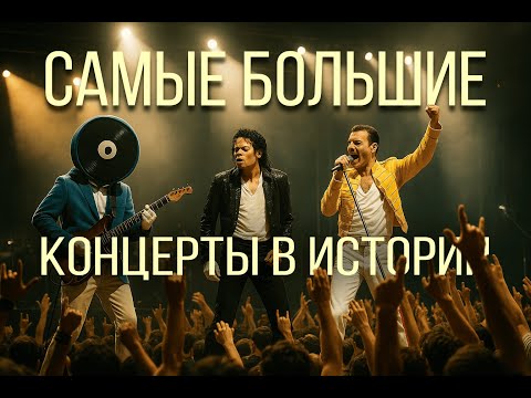 Видео: САМЫЕ БОЛЬШИЕ КОНЦЕРТЫ В ИСТОРИИ | Мировые музыкальные рекорды