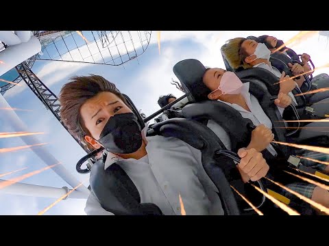 Видео: Сможете ли вы сохранить невозмутимое выражение лица на американских горках?