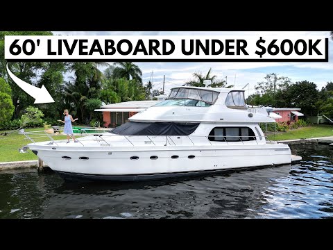 Видео: Тур на моторной яхте CARVER 560 Voyager стоимостью $589 000 2006 г.