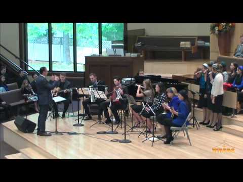 Видео: Нам осень красками приятна-оркестр народных инструментов+ трио