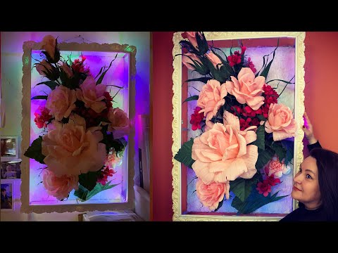 Видео: Огромные розы. Huge roses. Flowers made of paper.